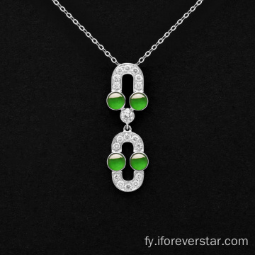 Izige pure griene jakeite moade-styl jadeite sets